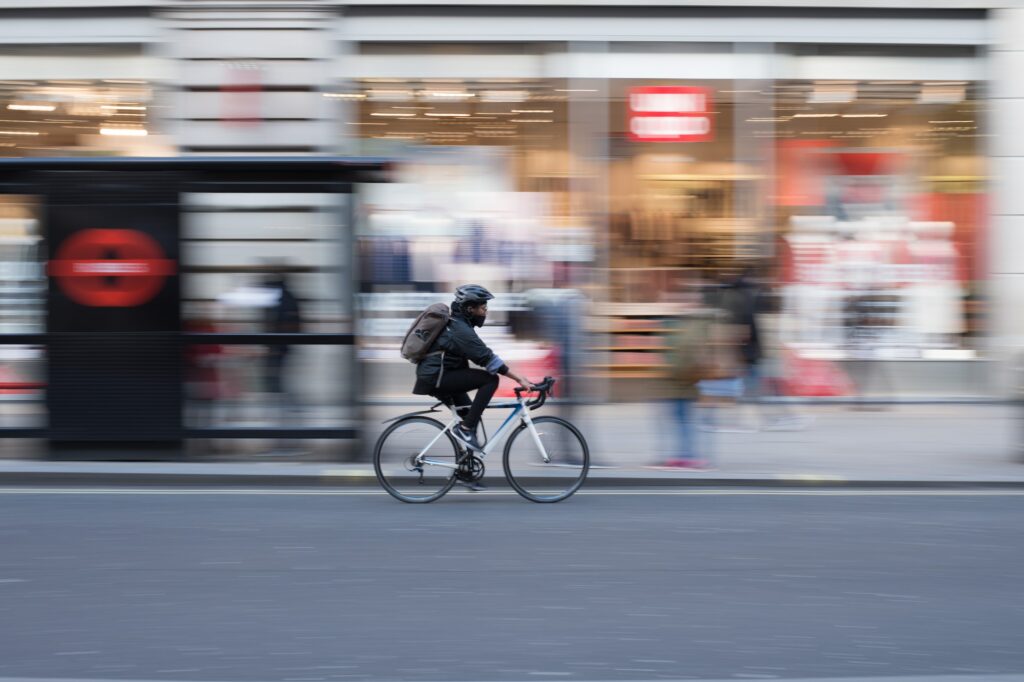 cyclist in the city